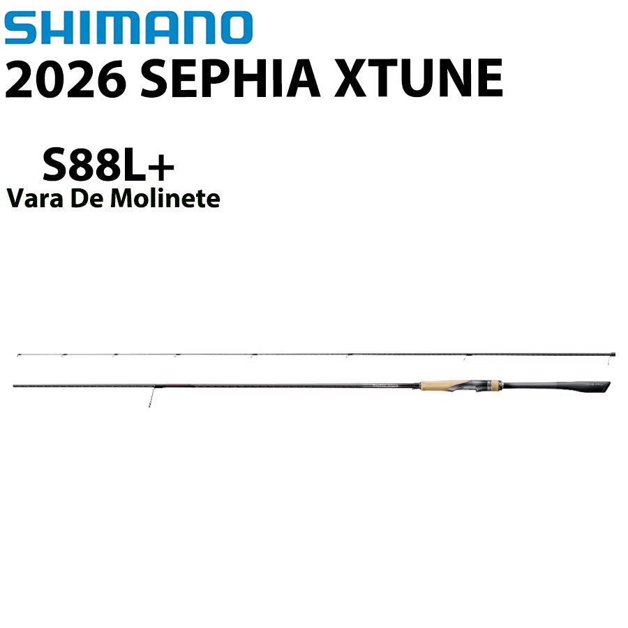 SHIMANO 2026 SEPHIA XTUNE S88L+ Vara De Molinete