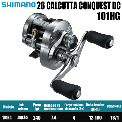 SHIMANO 2026 CALCUTTA CONQUEST DC 101HG Modelo Canhoto