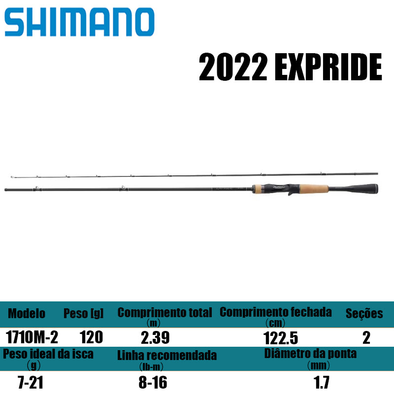 SHIMANO 2022 EXPRIDE 1710M-2 para carretilhas de pesca