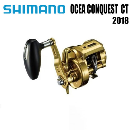 SHIMANO 2018 OCEA CONQUEST CT, Carretel de Pesca Baitcast para Pesca em Água Salgada  Origem: Japão Carretel de Tambor para Pesca em Barco de Alto-Mar