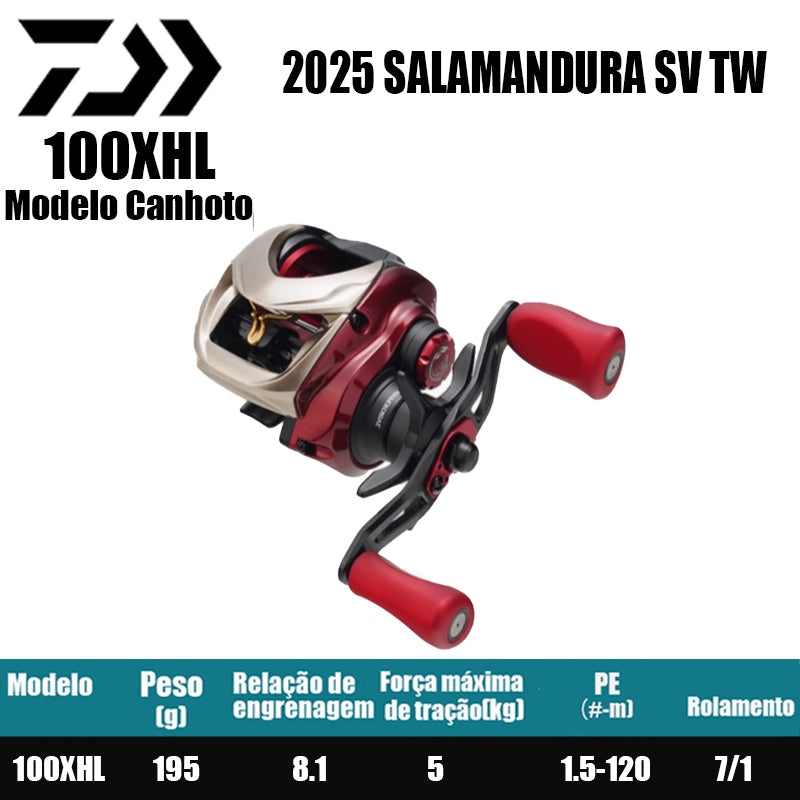 DAIWA 2025 SALAMANDURA SV TW 100XHL Modelo Canhoto