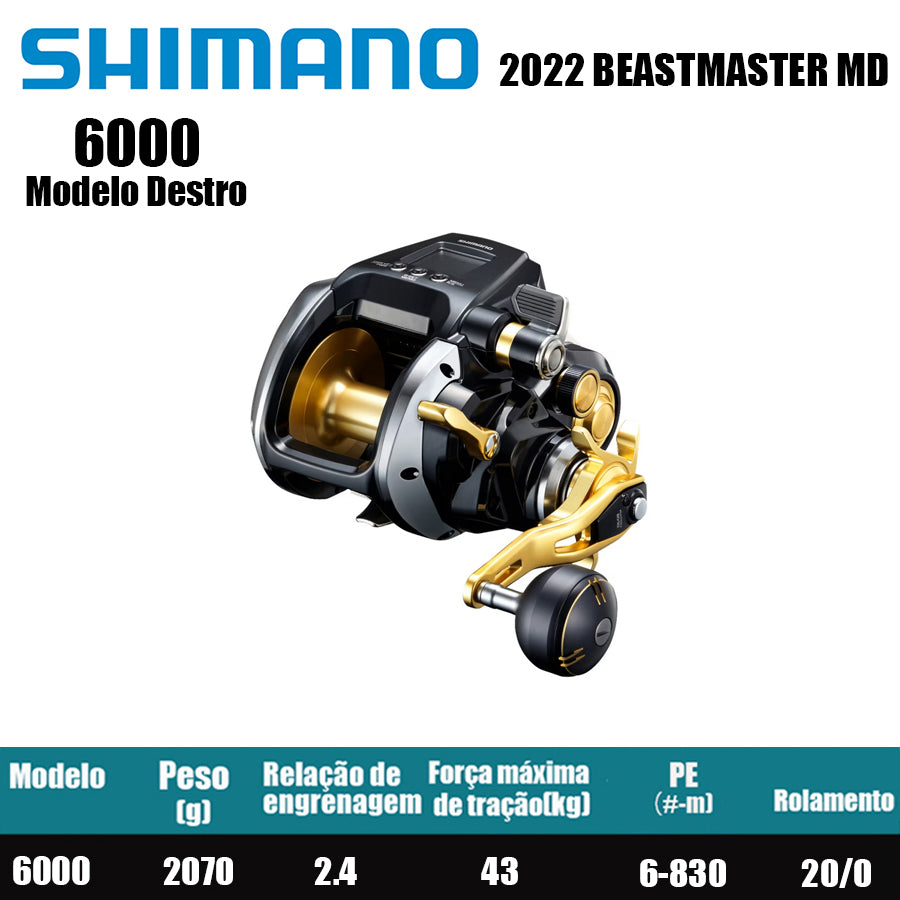 SHIMANO 2022 BEASTMASTER MD 6000 Modelo Destro