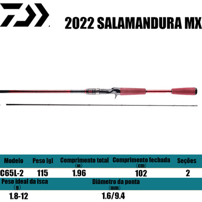 DAIWA 2022 SALAMANDURA MX C65L-2 para carretilhas de pesca