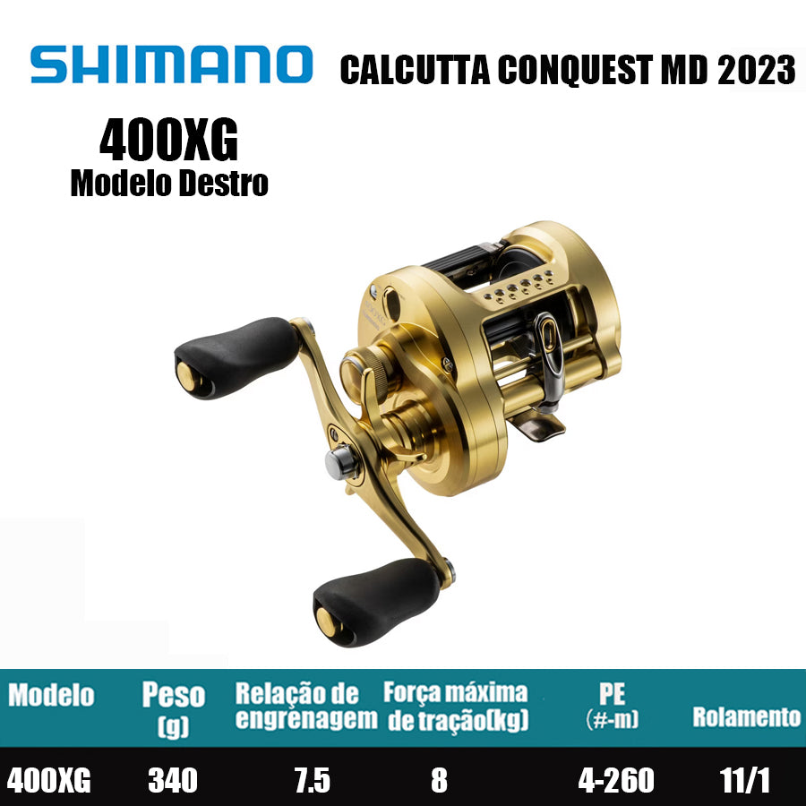 SHIMANO 2023 CALCUTTA CONQUEST MD 400XG Modelo Destro