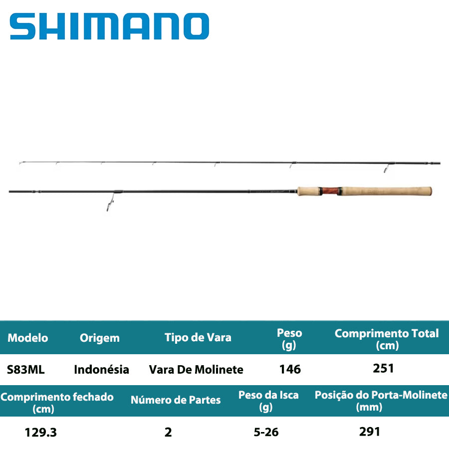 SHIMANO 2020 CARDIFF NATIVE SPECIAL S83ML Vara De Molinete