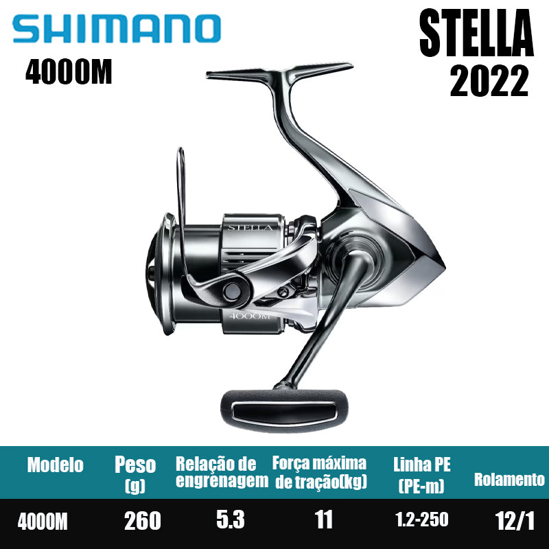 SHIMANO 2022 STELLA  carretel de pesca bobina giratória de água doce peças de pesca de água salgada Origem: Japão