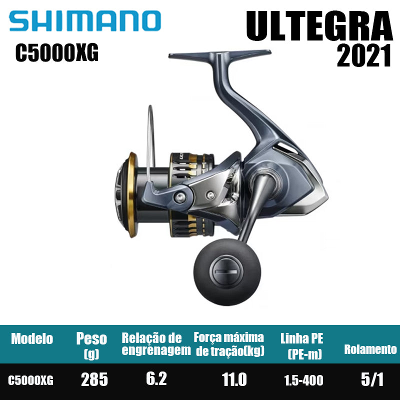 SHIMANO 2021 ULTEGRA Carretel de pesca Spinning Reel Água doce Peças de pesca de água salgada Origem China