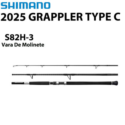 SHIMANO 2025 GRAPPLER TYPE C S82H-3 Vara De Molinete
