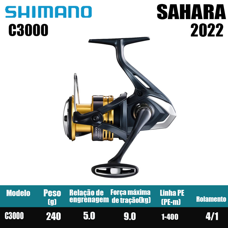 SHIMANO 2022 SAHARA carretel de pesca spinning carretel de água doce peças de pesca de água salgada Origem: Malásia