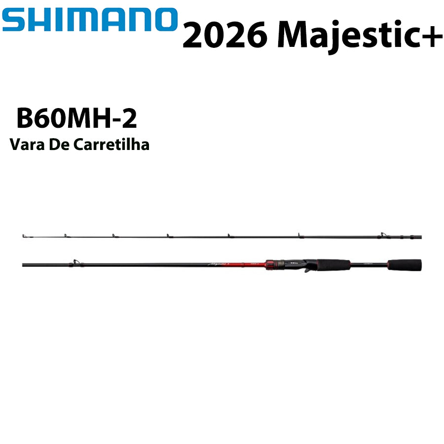SHIMANO 2026 Majestic+ B60MH-2 Vara De Carretilha