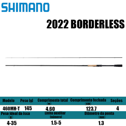 SHIMANO 2022 BORDERLESS 460MH-T para molinetes de pesca