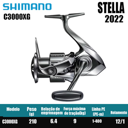 SHIMANO 2022 STELLA  carretel de pesca bobina giratória de água doce peças de pesca de água salgada Origem: Japão