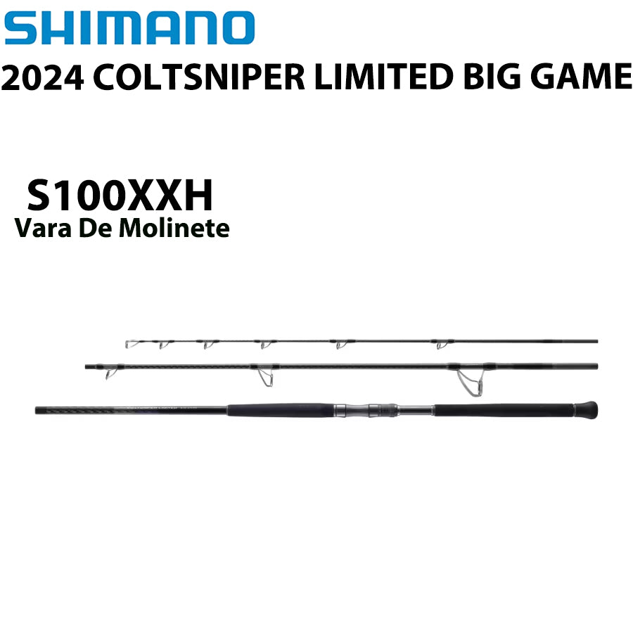 SHIMANO 2024 COLTSNIPER LIMITED BIG GAME S100XXH Vara De Molinete