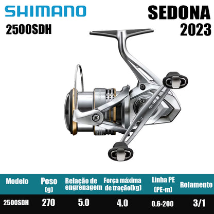 SHIMANO 2023 SEDONA carretel de pesca spinning carretel de água doce peças de pesca de água salgada Origem: Malásia