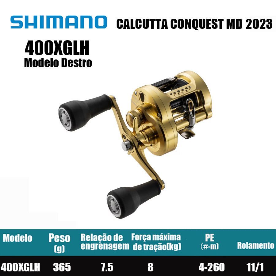 SHIMANO 2023 CALCUTTA CONQUEST MD 400XGLH Modelo Destro