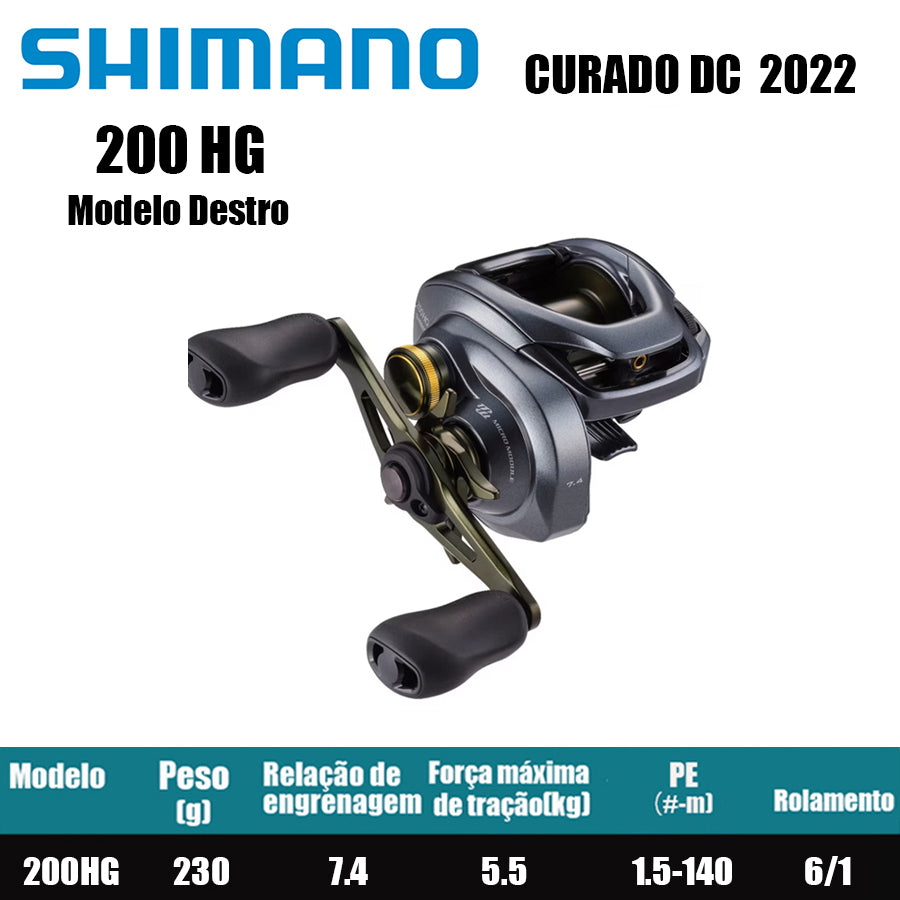 SHIMANO 2022 CURADO DC 200HG Modelo Destro