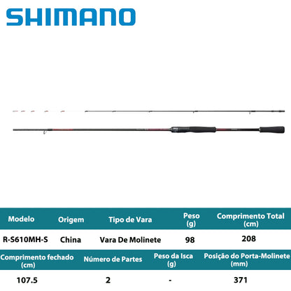 SHIMANO 2024 Sephia SS METAL SUTTE R-S610MH-S Vara De Molinete