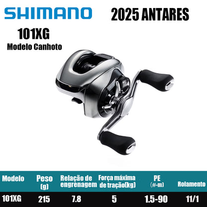 SHIMANO 2025 ANTARES 101XG Modelo Canhoto