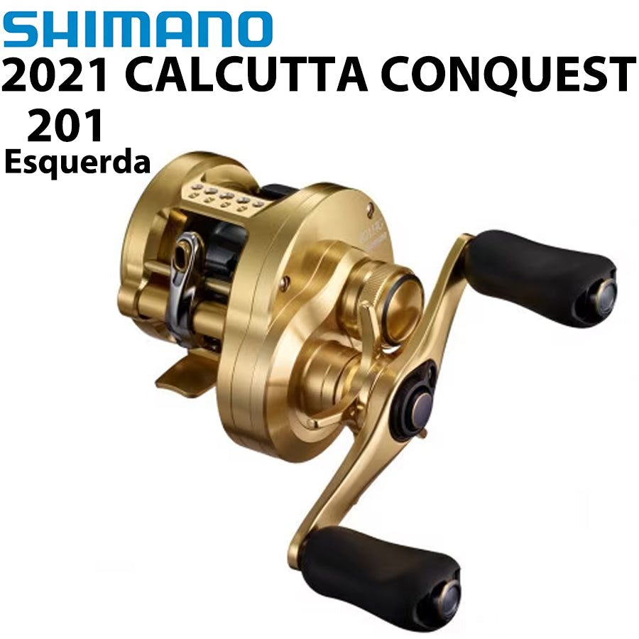 SHIMANO 2021 CALCUTTA CONQUEST 201 Carretilha Esquerda