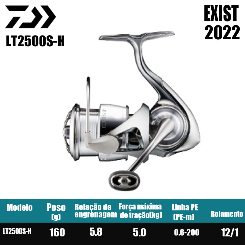 DAIWA 2022 EXIST Molinete De Pesca Spinning Reel Água Doce Água Salgada Peças De Pesca Origem: Japão