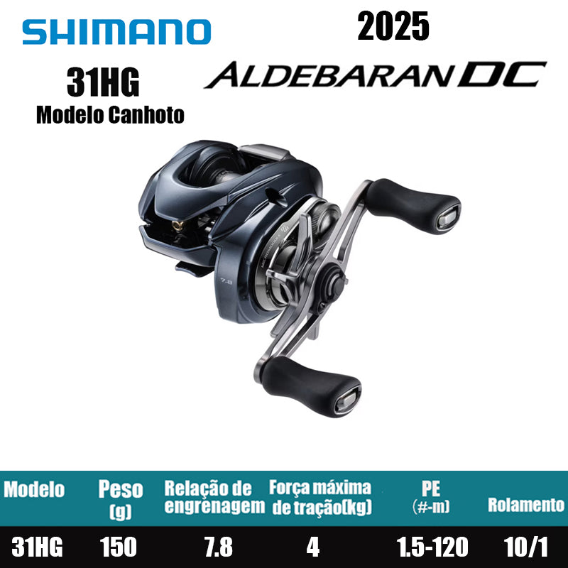 SHIMANO2025 ALDEBARAN DC 31HG Modelo Canhoto
