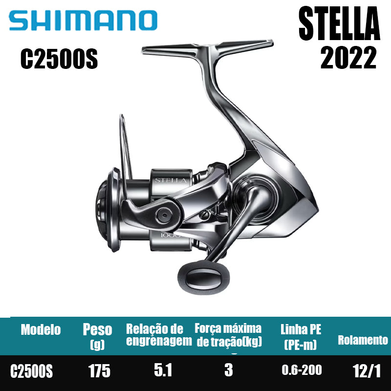 SHIMANO 2022 STELLA  carretel de pesca bobina giratória de água doce peças de pesca de água salgada Origem: Japão