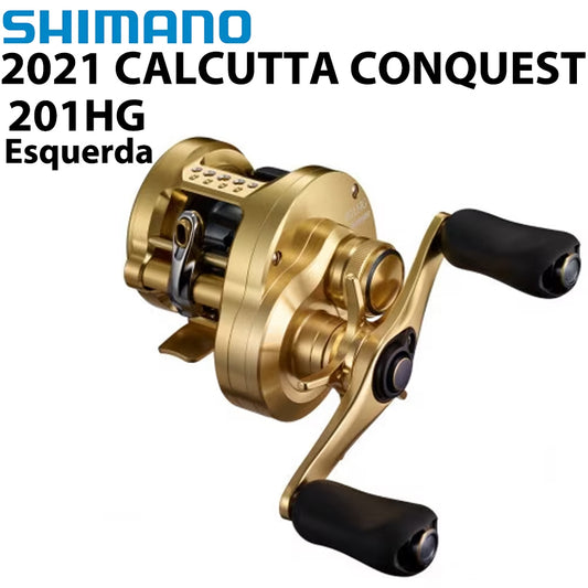 SHIMANO 2021 CALCUTTA CONQUEST 201HG Carretilha Esquerda