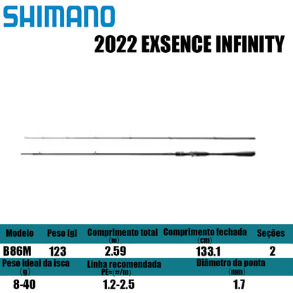SHIMANO 2022 EXSENCE INFINITY B86M para carretilhas de pesca