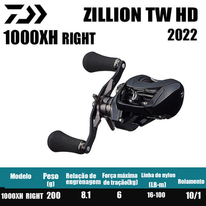 Carretilha De Arremesso DAIWA 2022 ZILLION TW HD 1000XHL, Peça De Reposição Para Pesca Em Água Doce E Salgada. País de origem: Japão