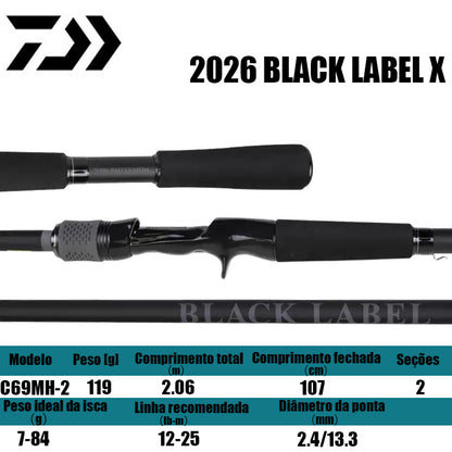 DAIWA 2026 BLACK LABEL X  SC C66L+ -2·BF para carretilhas de pesca
