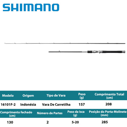 SHIMANO 2025 LESATH 16101F-2 Vara De Carretilha