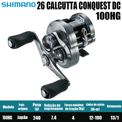 SHIMANO 2026 CALCUTTA CONQUEST DC 100HG Modelo Destro