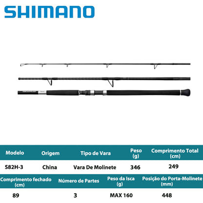 SHIMANO 2025 GRAPPLER TYPE C S82H-3 Vara De Molinete