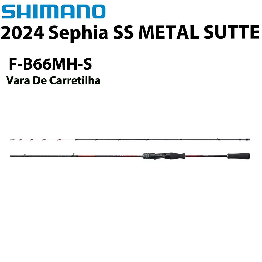 SHIMANO 2024 Sephia SS METAL SUTTE F-B66MH-S Vara De Carretilha
