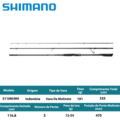 SHIMANO 2025 NESSA XTUNE S110M/MH Vara De Molinete
