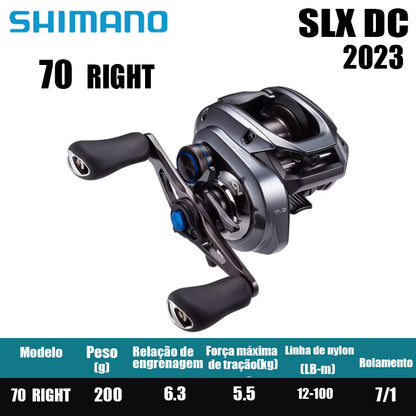 Carretilha De Arremesso SHIMANO 2023 SLX DC , Peça De Reposição Para Pesca Em Água Doce E Salgada. Local De Produção: Malásia.