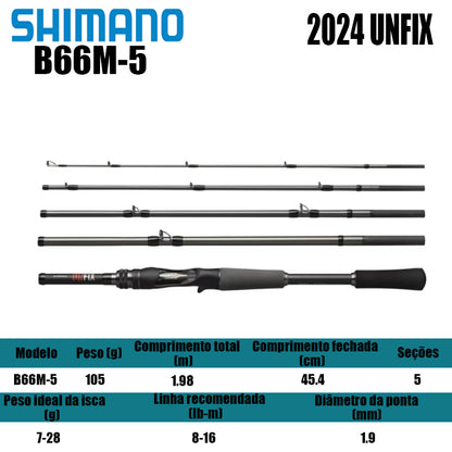 SHIMANO 2024 UNFIX B66M-5 Para Carretilha