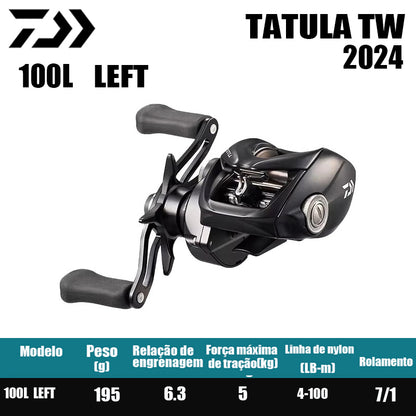 Carretilha De Arremesso DAIWA 2024 TATULA  TW 100Série, Peça De Reposição Para Pesca Em Água Doce E Salgada. Local De Produção: Tailândia