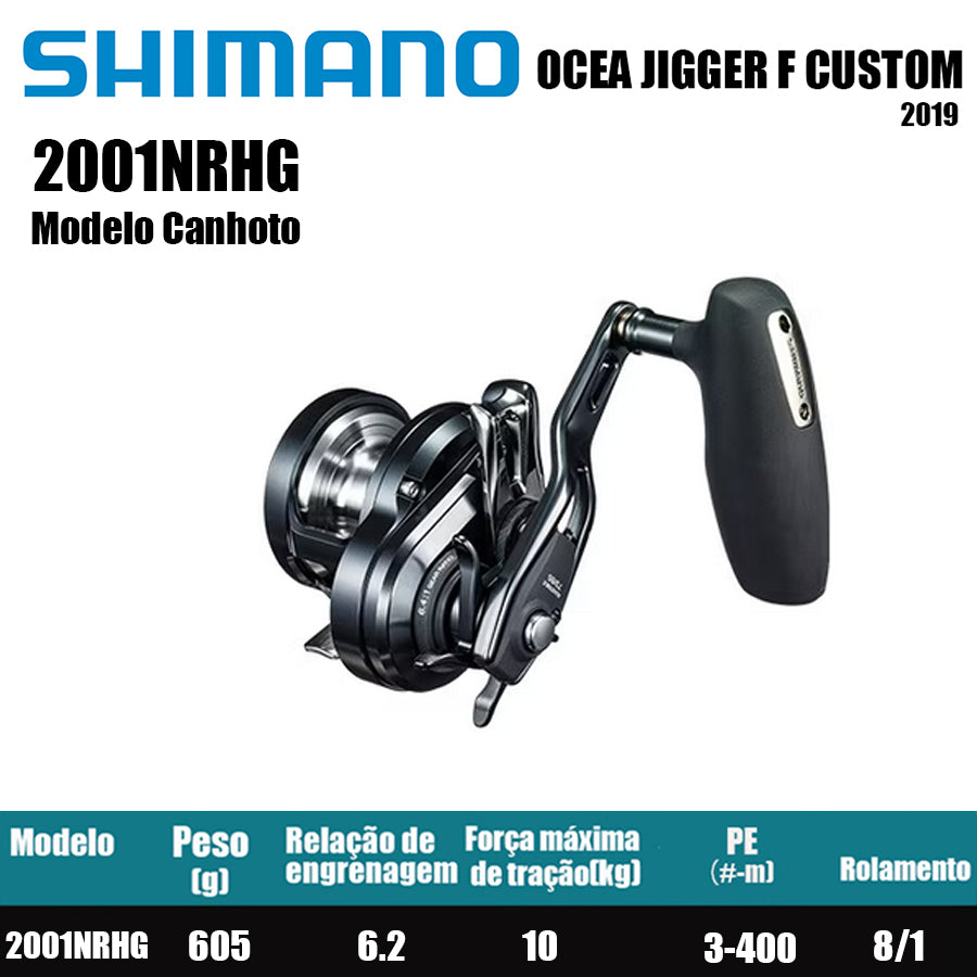 SHIMANO 2019 OCEA JIGGER F CUSTOM 2001NRHG Modelo Canhoto