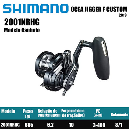 SHIMANO 2019 OCEA JIGGER F CUSTOM 2001NRHG Modelo Canhoto