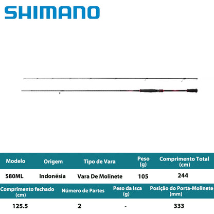 SHIMANO 2022 SEPHIA BB S80ML Vara De Molinete