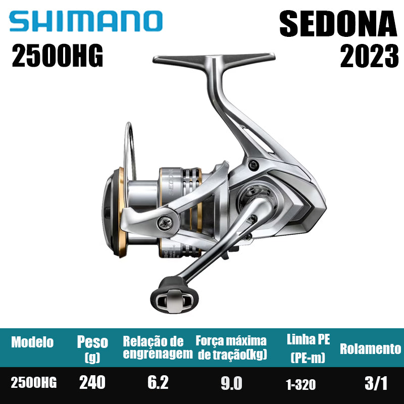 SHIMANO 2023 SEDONA carretel de pesca spinning carretel de água doce peças de pesca de água salgada Origem: Malásia