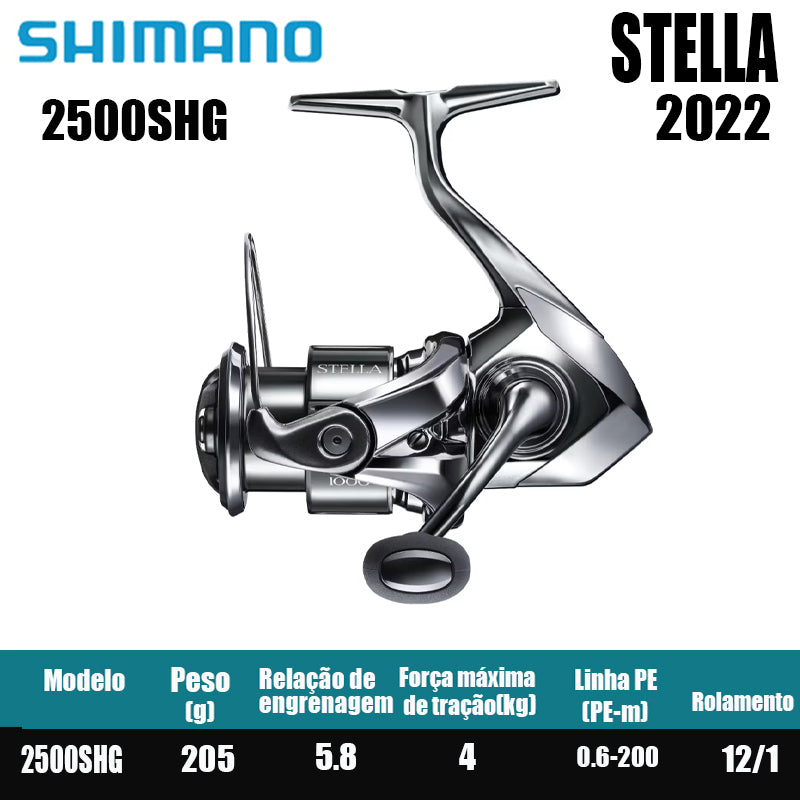 SHIMANO 2022 STELLA  carretel de pesca bobina giratória de água doce peças de pesca de água salgada Origem: Japão