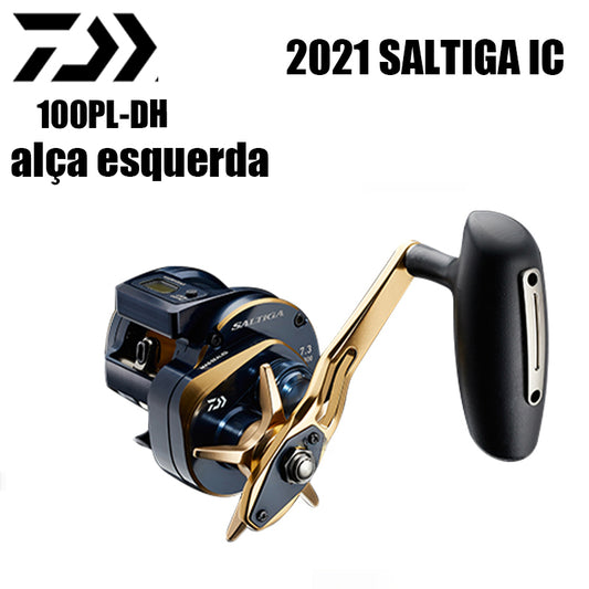 DAIWA 2021 SALTIGA IC 100PL-DH alça esquerda