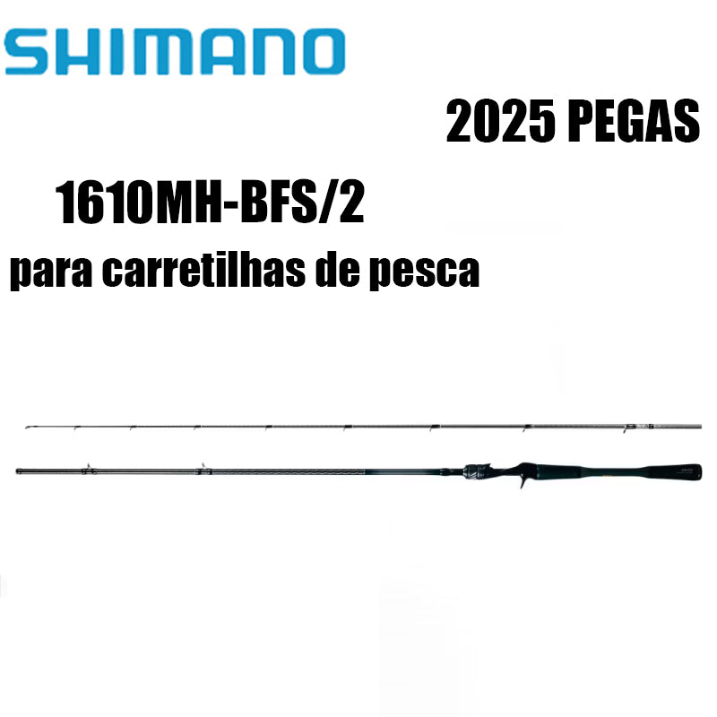 SHIMANO 2025 PEGAS 1610MH-BFS/2 para carretilhas de pesca