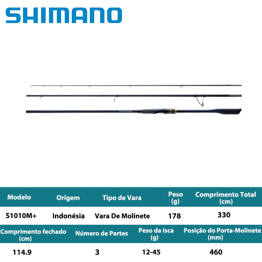 SHIMANO 2023 NESSA LIMITED S1010M+ Vara De Molinete