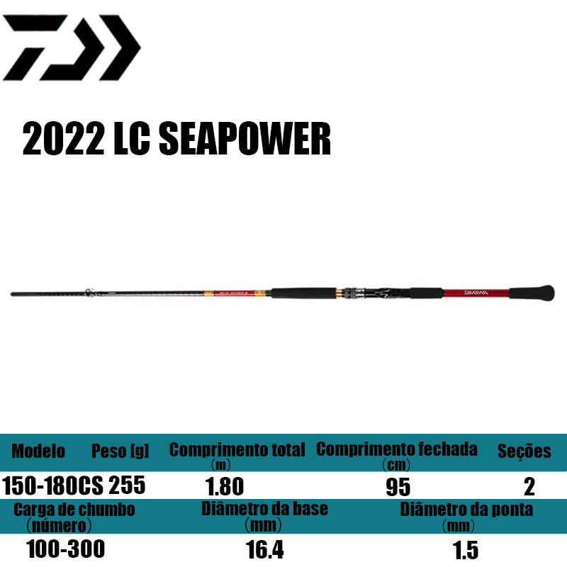 DAIWA 2022 LC SEAPOWER 150-180CS para molinetes de pesca