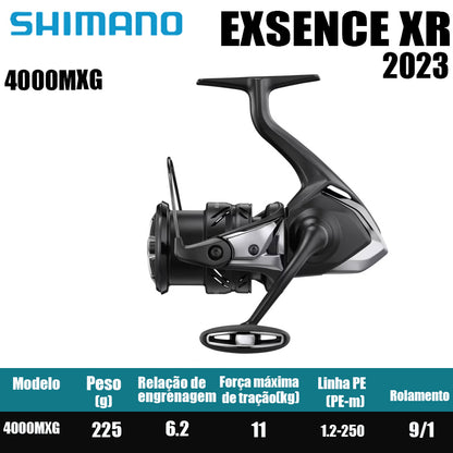 SHIMANO 2023 EXSENCE XR carretel de pesca spinning carretel de água doce peças de pesca de água salgada Origem: Malásia