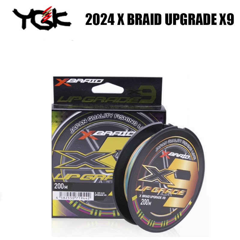2024 X BRAID UPGRADE X9 Linha De Pesca PE 300M 200M  Multicolorido (2 Carretéis)