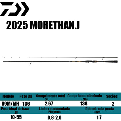 DAIWA 2025 MORETHAN.J  89M/MH para molinetes de pesca